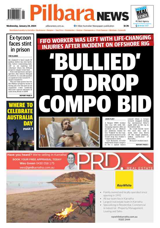 Pilbara News - Wednesday, 24 January 2024 edition