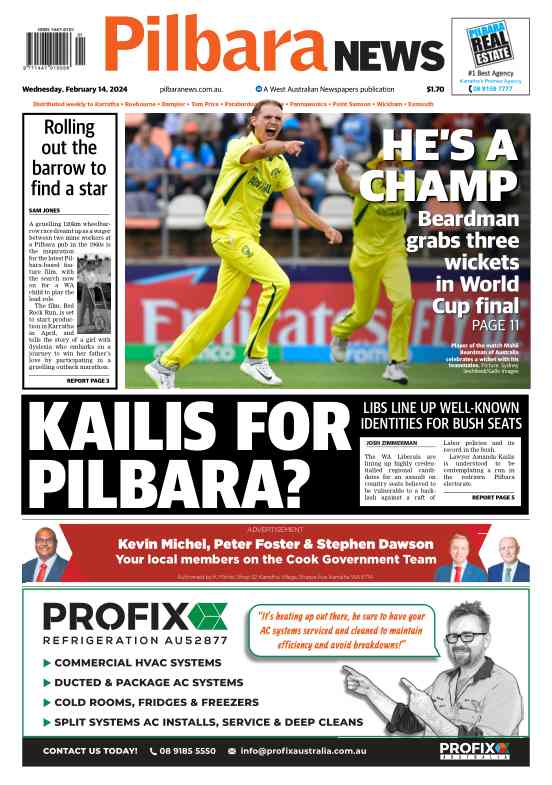 Pilbara News - Wednesday, 14 February 2024 edition