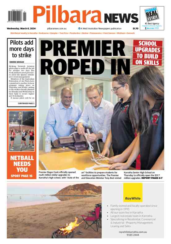 Pilbara News - Wednesday, 06 March 2024 edition