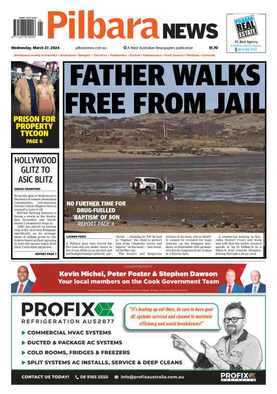 Pilbara News digital newspaper landing page