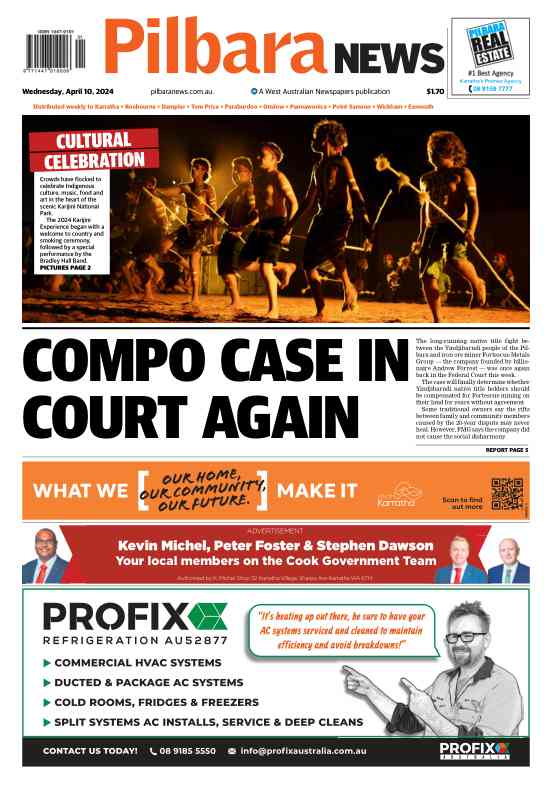 Pilbara News - Wednesday, 10 April 2024 edition