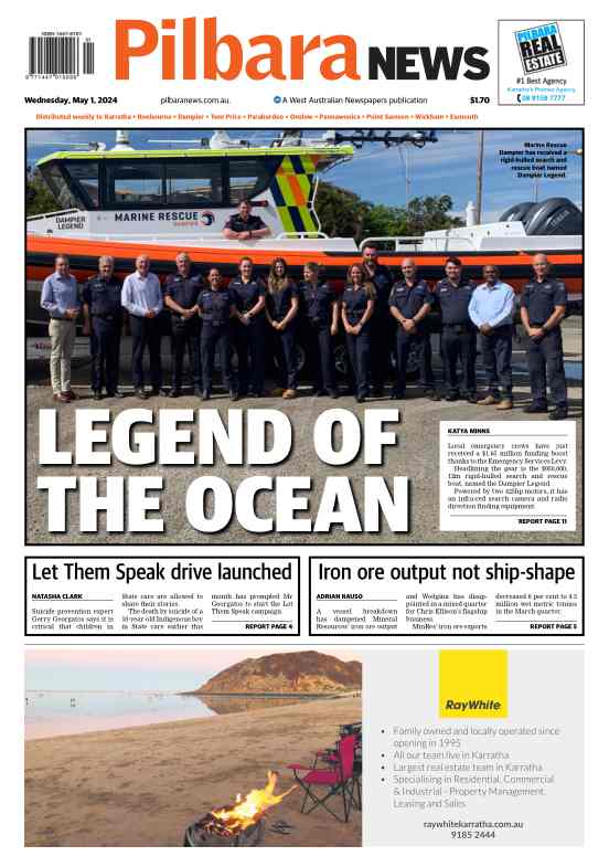 Pilbara News digital newspaper landing page